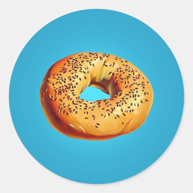 Bagel Classic Round Sticker (Front)