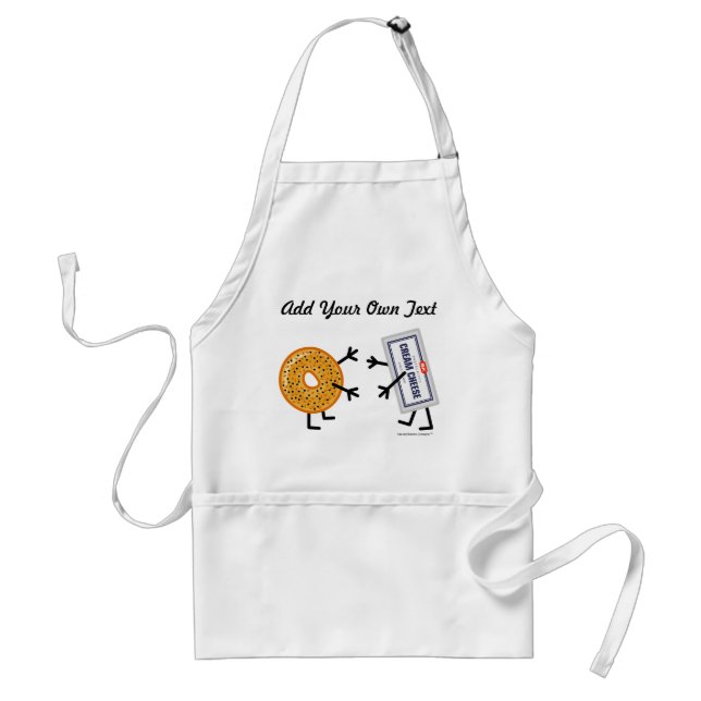 Bagel & Cream Cheese - Customisable Standard Apron (Front)
