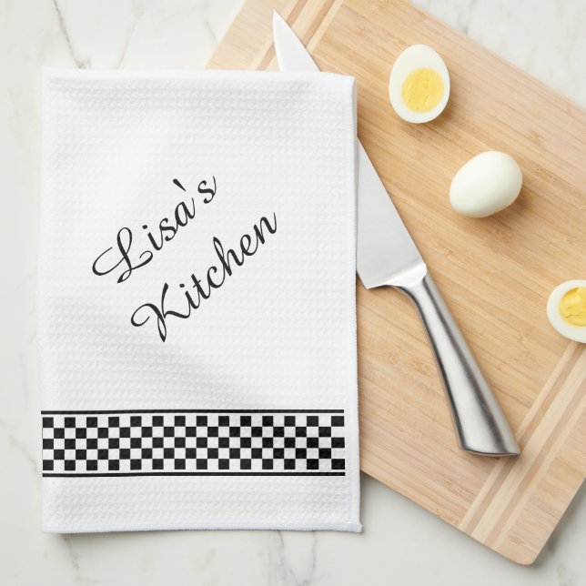 Bagel & Cream Cheese - Shalom! Tea Towel (Quarter Fold)