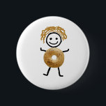 Bagel Kid 6 Cm Round Badge<br><div class="desc">Cutest Bagel T-Shirt for your Jewish Gift</div>