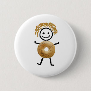 Bagel Kid 6 Cm Round Badge