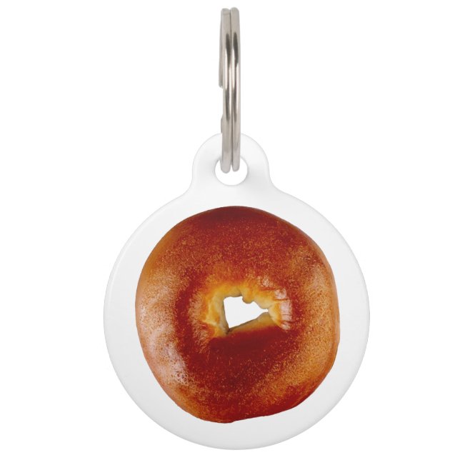 Bagel Personalise Pet Tag (Front)