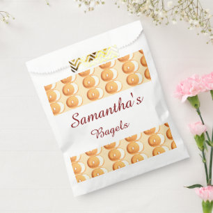 Bagels and cream favour bags