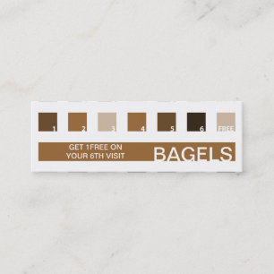 BAGELS customer appreciation (mod squares) Loyalty Card