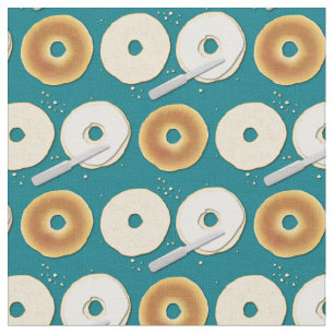 Bagels Cute Breakfast Food Kids Fabric