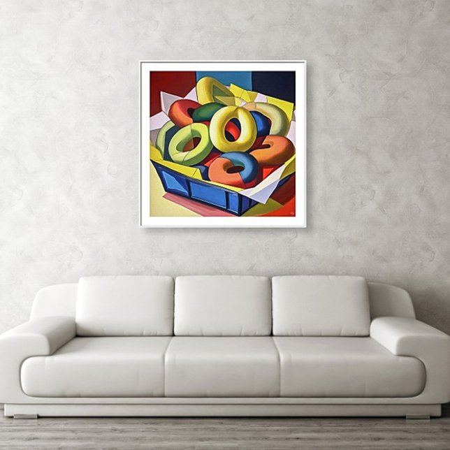 Bagels In A Box - Canvas Art Print (Bagels In A Box painting)