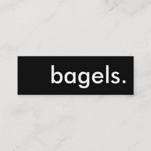 bagels. loyalty punch card