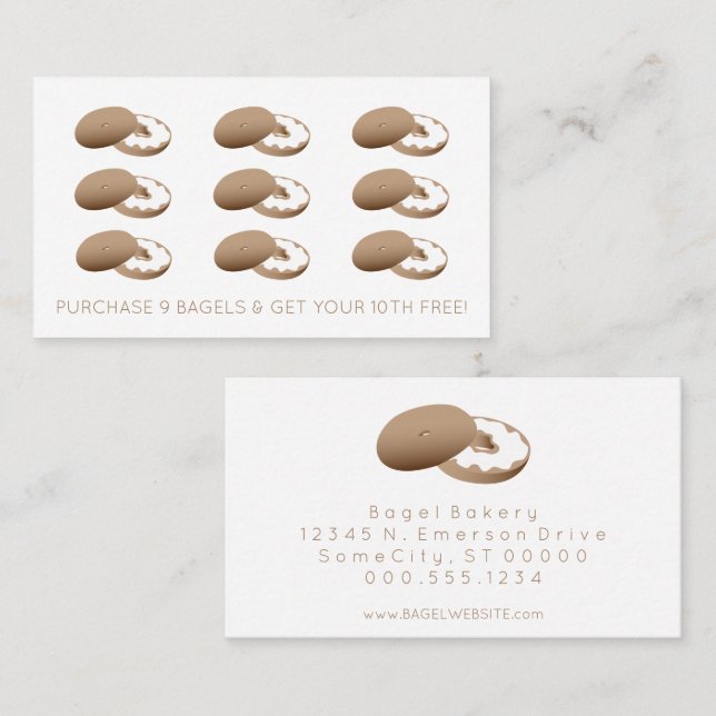 bagels loyalty stamp (Front/Back)