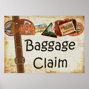 Baggage Claim Sign