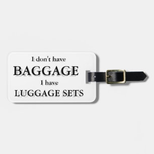 Baggage Luggage Tag Customisable