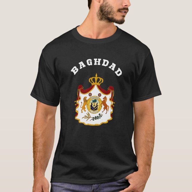 Baghdad Coat Of Arms Souvenir  Flag T-Shirt (Front)