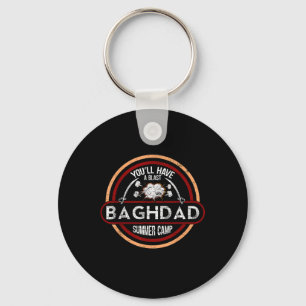 Baghdad Summer Camp _ Iraq War Veteran Military Key Ring