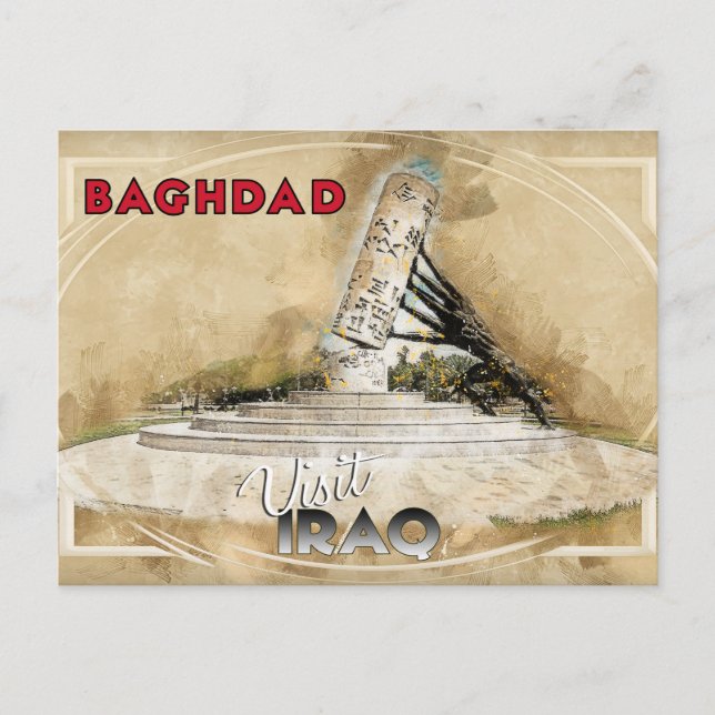 Baghdad, Visit Iraq Postcard (Front)