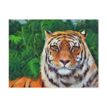 Bagheera the Tiger Postcard of Painting