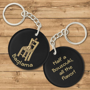 Baglama on Chair Keychain