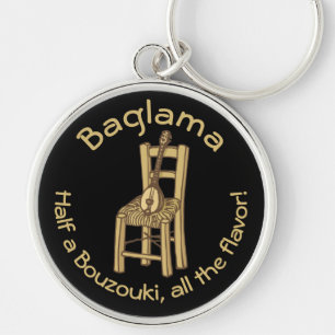 Baglama on Chair Keychain