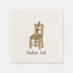 Baglama on Chair Napkin