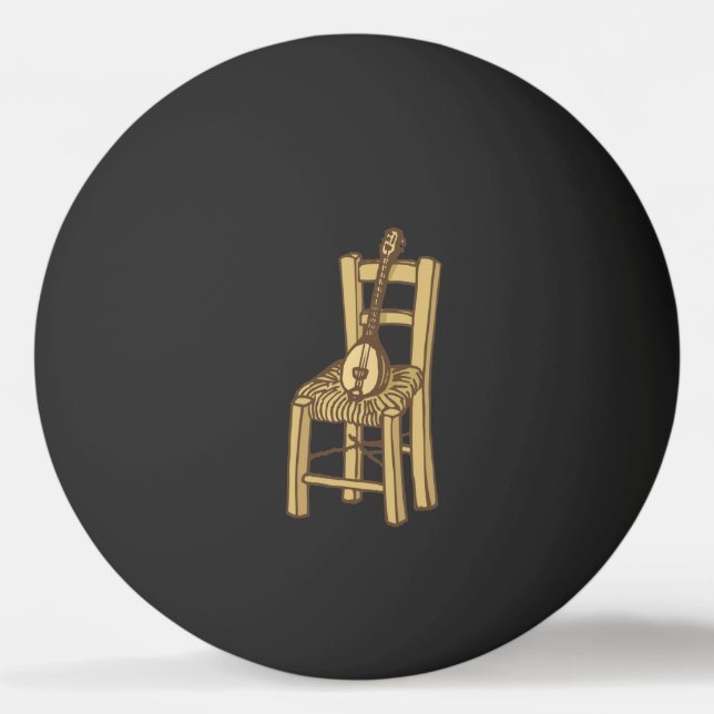 Baglama on Chair Ping Pong Ball (Front)