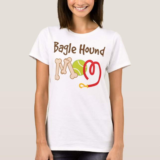 Bagle Hound Dog Breed Mum Gift T-Shirt (Front)