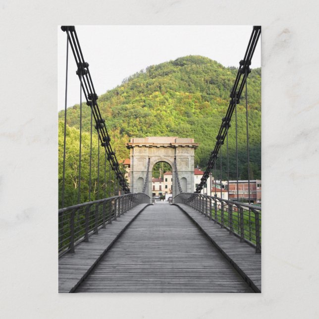 Bagni di Lucca, Tuscany, Italy - An old bridge Postcard (Front)
