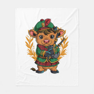 Bagpipe Bagpipes  Fleece Blanket