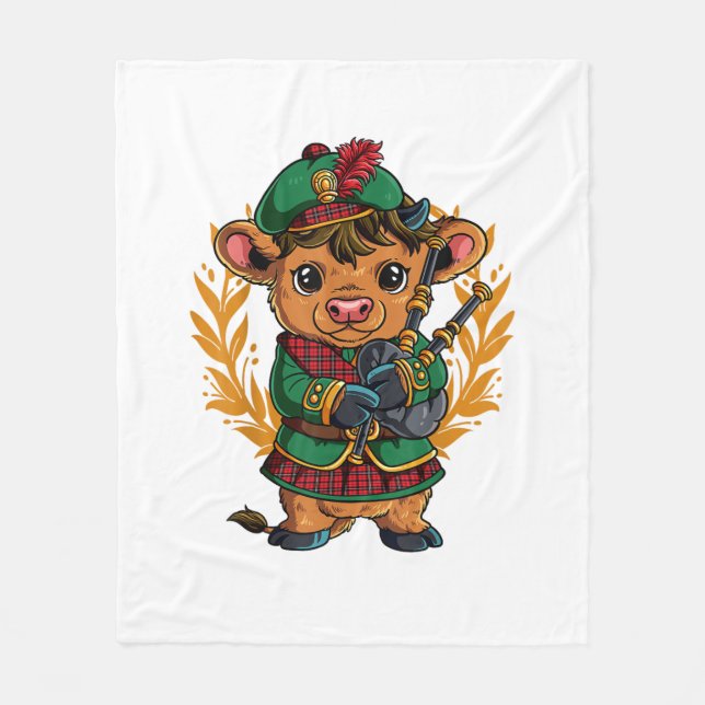 Bagpipe Bagpipes  Fleece Blanket (Front)