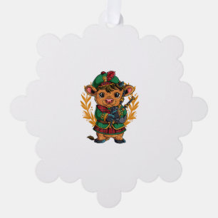 Bagpipe Bagpipes Tree Decoration Card