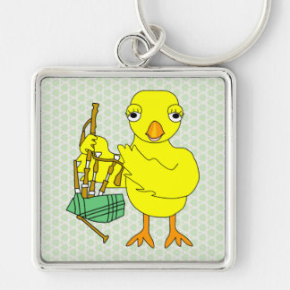 Bagpipe Chick Key Ring
