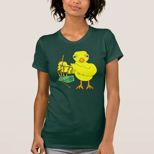 Bagpipe Chick T-Shirt (Front)