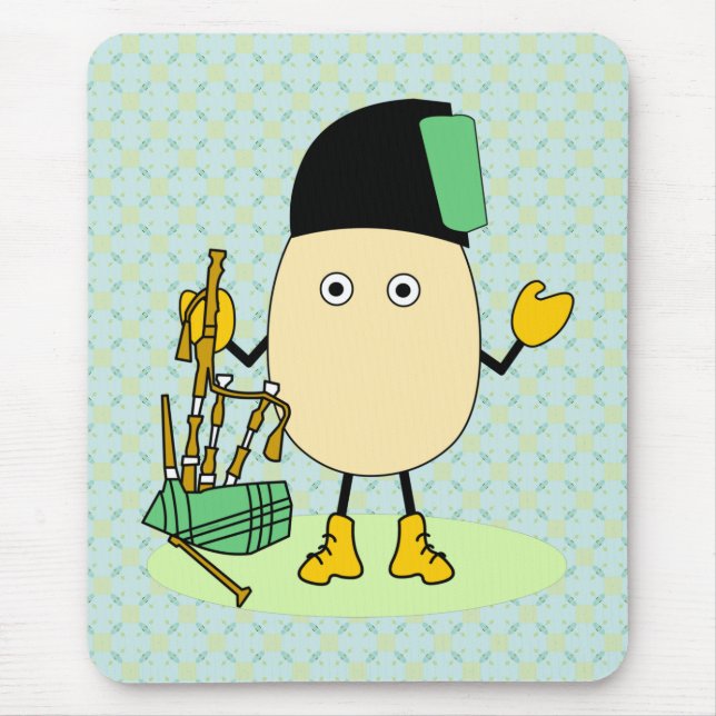 Bagpipe Egghead Mouse Pad (Front)