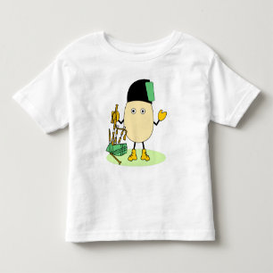 Bagpipe Egghead Toddler T-Shirt