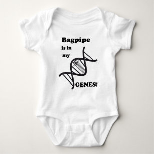 Bagpipe Is In My Genes Baby Bodysuit