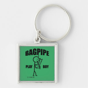 Bagpipe Play Boy Key Ring