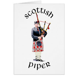 Bagpipe Player in Red Kilt