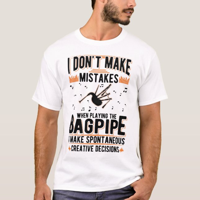 Bagpipe Retirement Plan Bagpiper T-Shirt (Front)