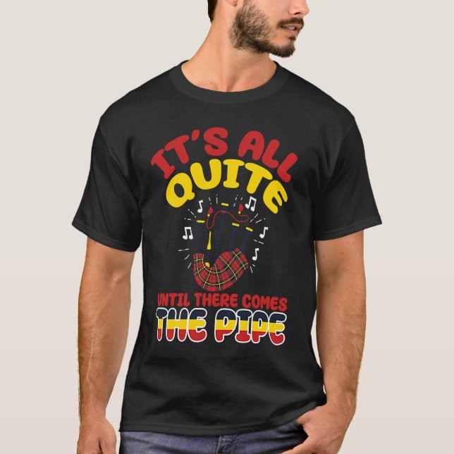 Bagpiper Bagpipe Musician Scottish Culture Bagpipi T-Shirt (Front)