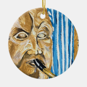 Bagpiper Ceramic Tree Decoration