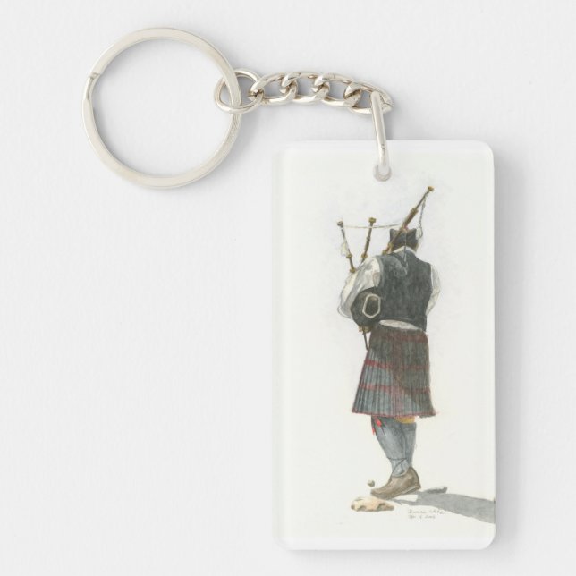 Bagpiper Key Ring (Front)