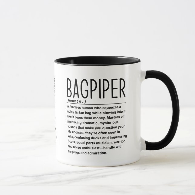 Bagpiper Mug (Right)
