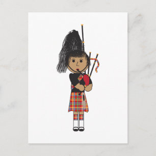Bagpiper Postcard