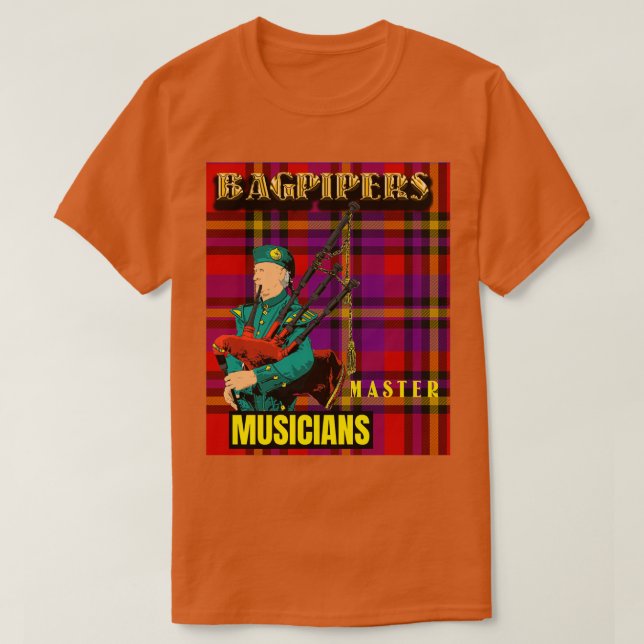 Bagpipers Master Musicians 5 T-Shirt (Design Front)