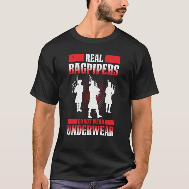 Bagpipes For Bagpiperist Bagpipe Player Bagpiping  T-Shirt (Front)
