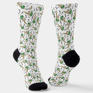 Bagpipes Music Note Pattern Socks