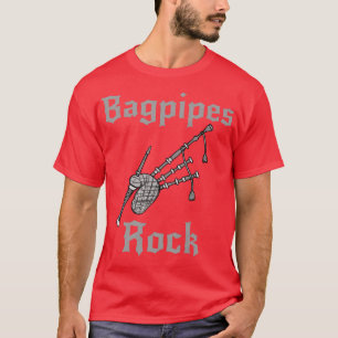 Bagpipes Rock Scottish Musician Rock Goth T-Shirt