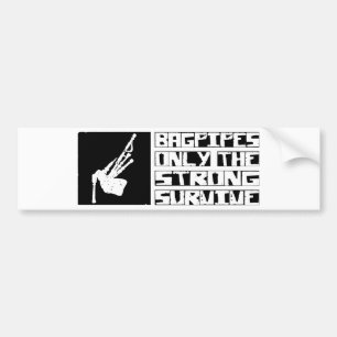 Bagpipes Survive Bumper Sticker