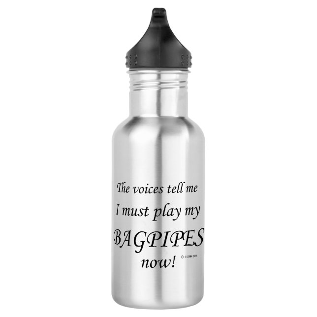 Bagpipes Voices Say Must Play 532 Ml Water Bottle (Right)