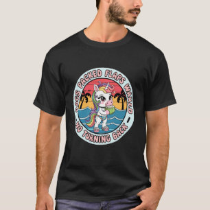 Bags Packed Flaps Waxed Funny Travel for Women T-Shirt