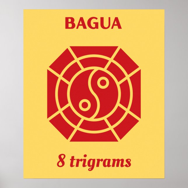 Bagua Red - FengShui Poster (Front)