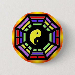 Bagua Yin Yang Gifts 6 Cm Round Badge