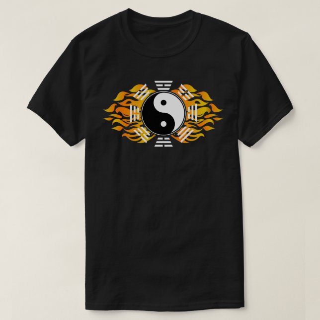 Bagua Zhang Yin Yang Chinese Martial Arts Circle T-Shirt (Design Front)